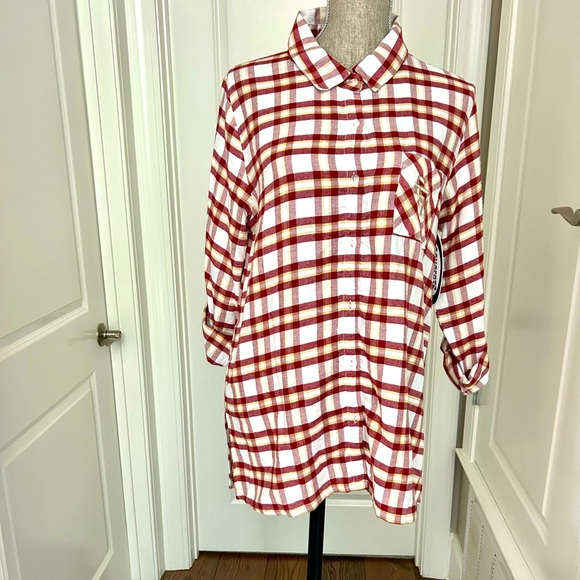 NWT! Florida State Seminoles Concepts Sport Women Flannel Long Sleeve Shirt Sz M - Picture 2 of 11